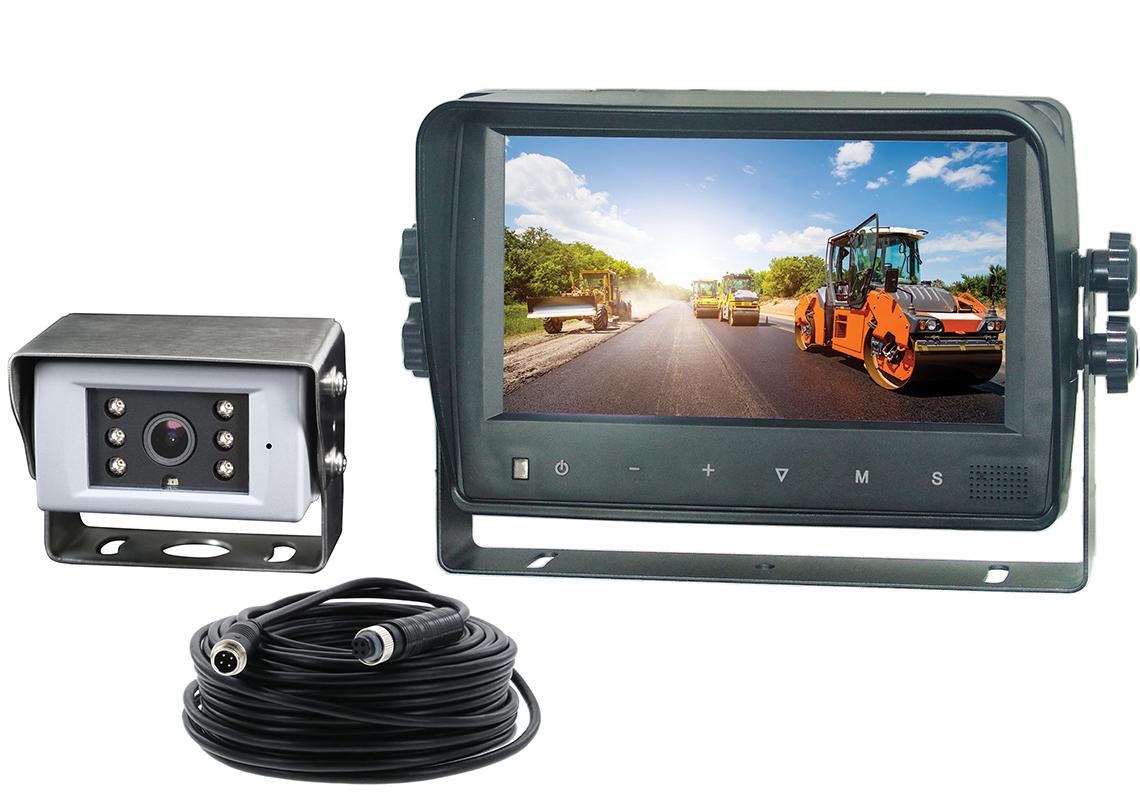 Sistema completo cablato HD 720P con schermo 7'' e telecamera in acciaio inossidabile